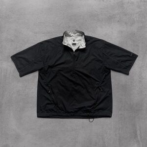 Vintage 00s Nike Golf Rain Jacket Half Zip Windbreaker with Half Sleeves